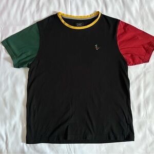 D & F Ricky Singh Short Sleeve Color Block T-Shirt Size XL